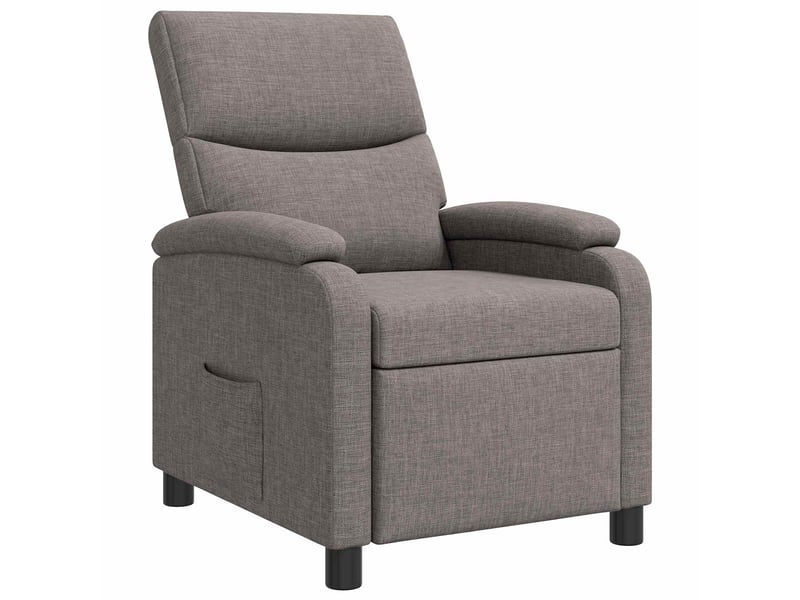  Vidaxl fauteuil inclinable taupe tissu  - Conforama D