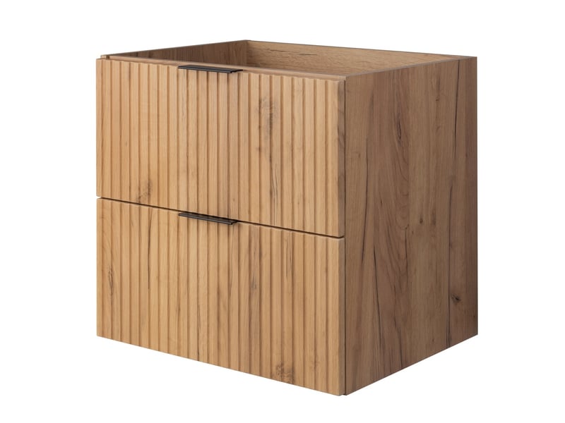  Meuble suspendu sous lavabo flow chêne 60 cm  - Conforama D