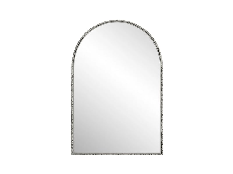  Miroir mural arqué argenté pour salle de bain, chambre, salon et entrée  - Conforama A