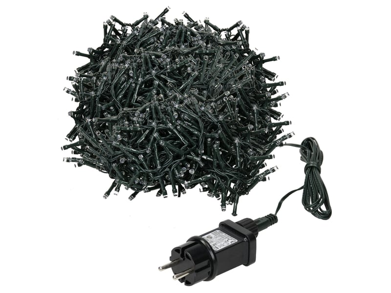  Ecd germany guirlande lumineuse en grappe 15m 750 leds blanc chaud, décoration de noël cluster pour intérieur et extérieur, avec minuterie, ip44, éclairage pour sapin jardin balcon terrasse ECD Germany GmbH - Conforama A
