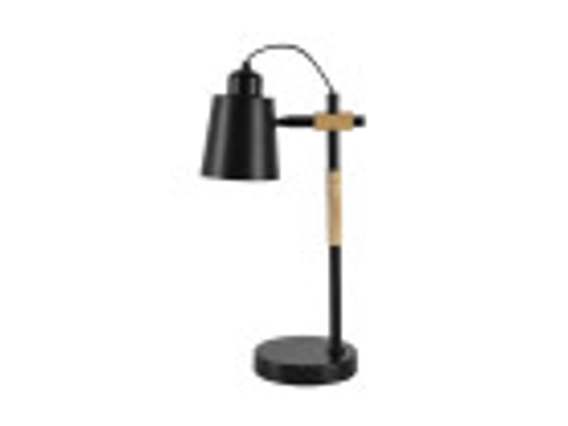  Lampe de bureau fabrilamp liena noirhêtre 1 x e27 articulée orientable 40x16x20 cm 246671088 - Conforama B