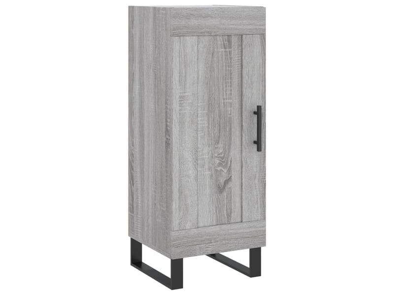  Buffet haut - bahut - meuble de rangement sonoma gris 34,5x34x180 cm bois d'ingénierie  - Conforama E