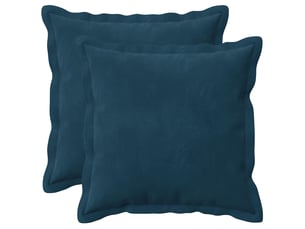 Lot de 2 coussins avec oreiller, coussins décoratifs houten bleu fløjl cf51032
