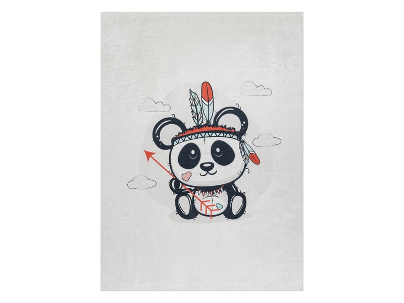  Tapis lavable bambino 1129 panda pour les enfants antidérapant - crème 120x170 cm  - Conforama B