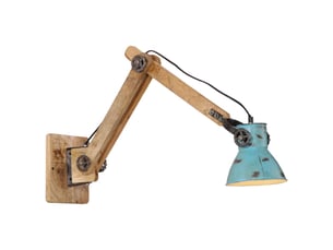 Lampe murale, applique murale 25 w bleu délavé 96x15x20 cm e27