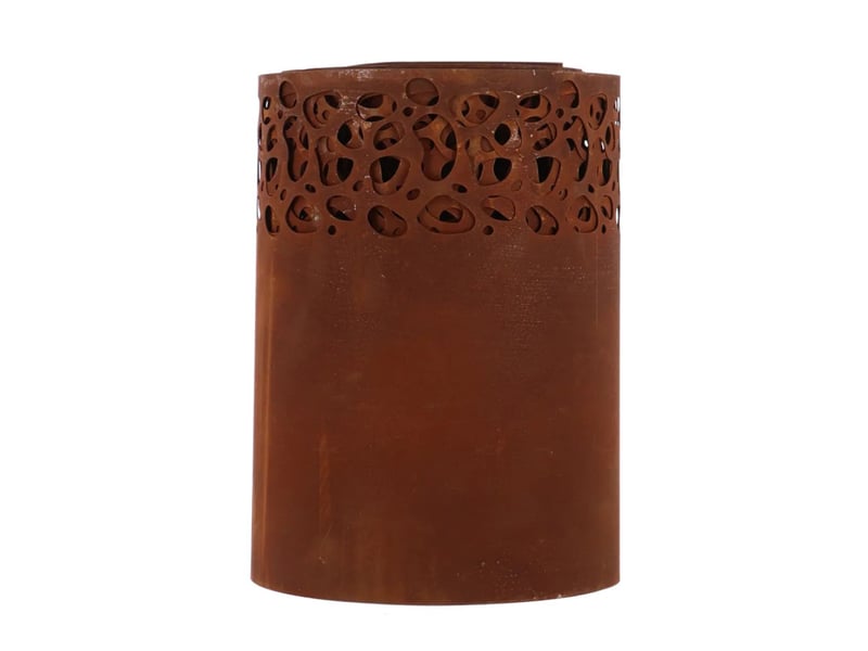 Lot de 4 bordures de 4,8m soit 19,2 mètres linéaires de bordures mouchées rouillées - métal marron - 1920 x h 20 cm - Conforama E