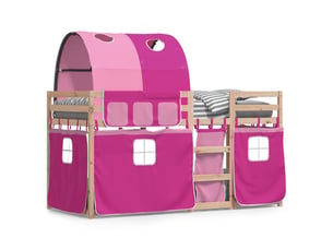 Lit simple 90x200 cm    coloris rose