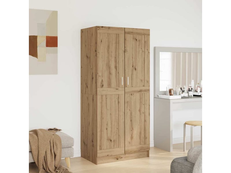  Armoire chambre, armoire de rangement chêne artisan 82,5x51,5x180 cm bois d'ingénierie  - Conforama D