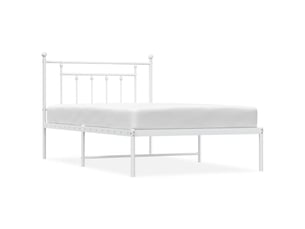 Lit simple 100x200 cm    coloris blanc