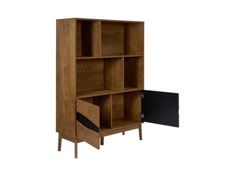 Bibliotheque - home deco factory - forest - marron et noir  - Conforama D