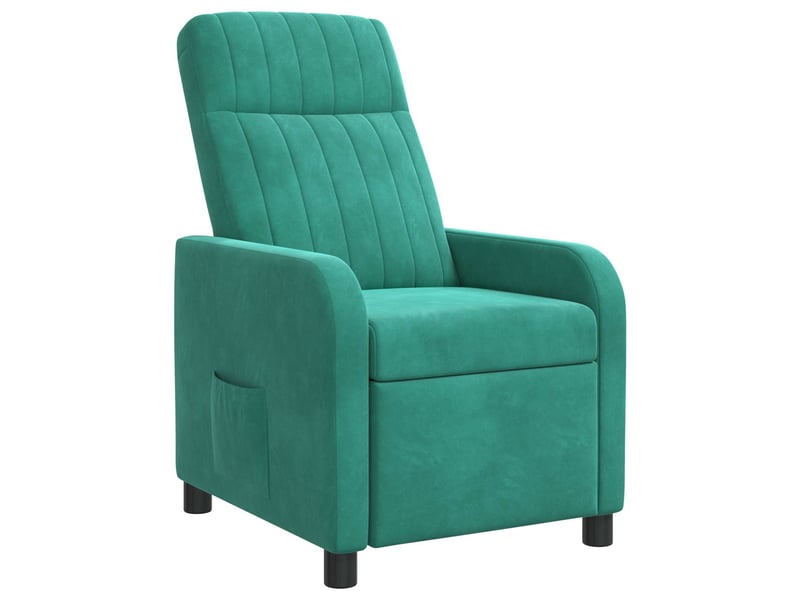  Vidaxl fauteuil inclinable turquoise velours (v)  - Conforama A