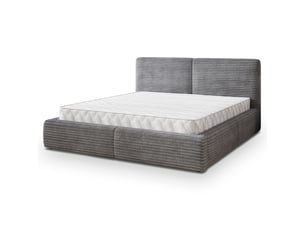Lit coffre 180x200 cm MASSENO coloris gris