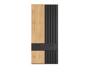Armoire 4 porte(s) battante  2 tiroir(s) <strong>MODFU</strong> <strong></strong> coloris bicolore largeur 90 cm