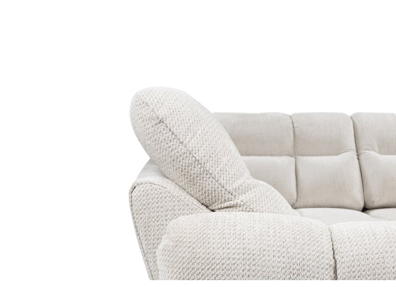Canapé d'angle beige fixe 4 places  - Conforama O