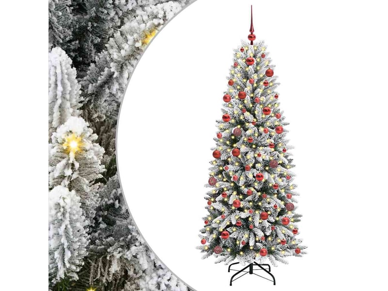 Sapin de noël - arbre de noël artificiel blanc 180 cm  - Conforama A