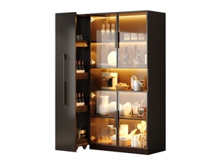Vitrine coloris noir  <strong>SAPGAKS</strong> <strong></strong> - 110 cmx160 cm
