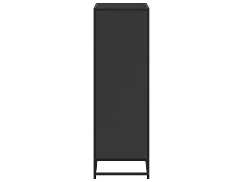  Bibliothèque, meuble de rangement salon noir 60x35x107,5 cm bois d'ingénierie  - Conforama E