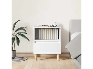 Lot de 2 tables de chevet - cabinet de chevet - table de nuit blanc 40x35x50 cm