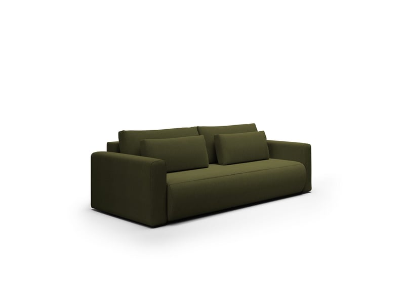  Canapé convertible 4 places welly kaki  - Conforama A