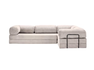 Canapé d'angle réversible convertible CASANOVA  4 places Velours côtelé Beige