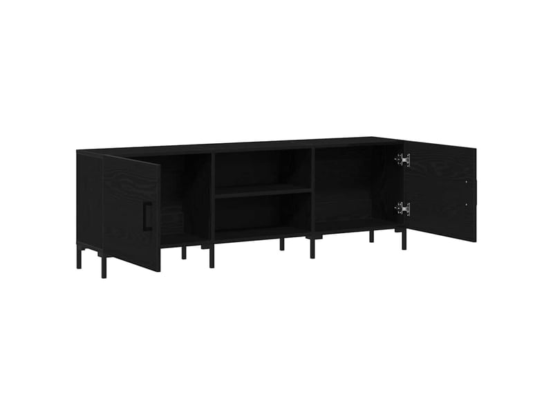  Ensemble meuble tv - banc tv - meuble de rangement 150 x 30 x 50 cm chêne noir  - Conforama D