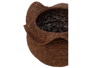 Panier déco sisal 50cm marron foncé