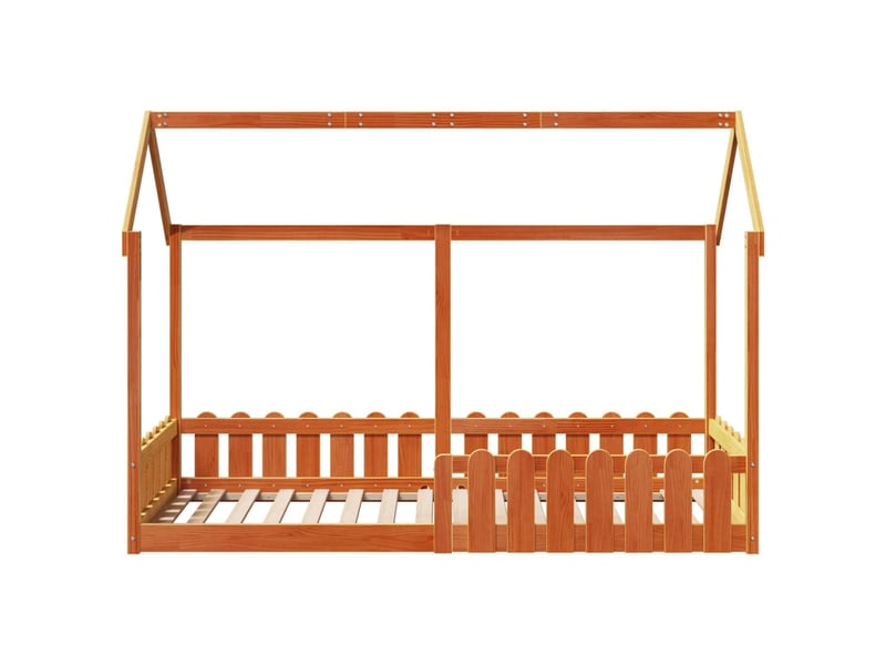  Cadre de lit d'enfants - lit jeune forme de maison sans matelas 80x200 cm  - Conforama D
