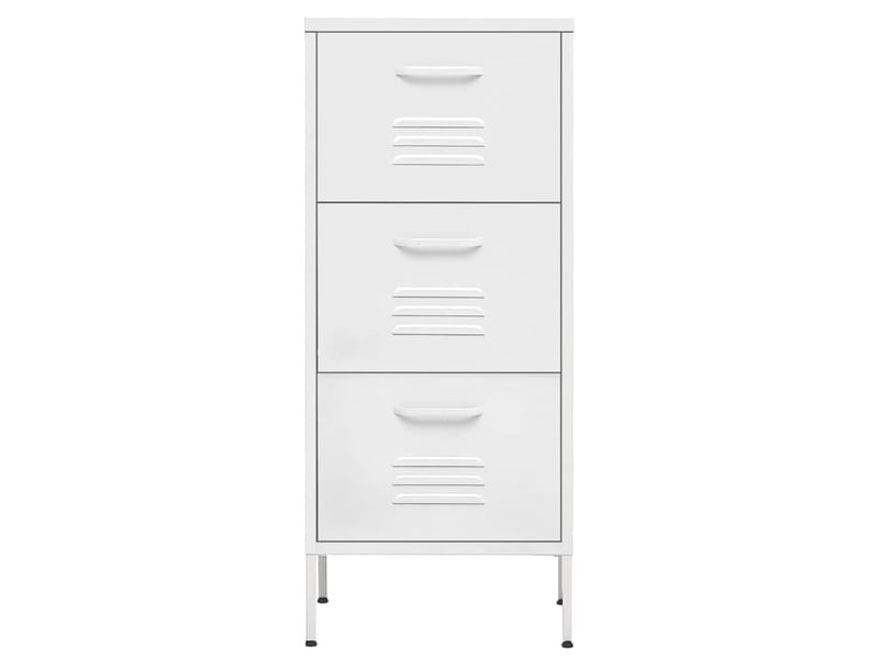  Armoire de rangement, rangement bureau blanc 42,5x35x101,5 cm acier shl5078  - Conforama C