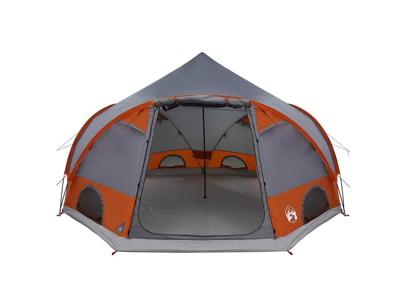  Tente de camping, tente dôme 4-personnes 4 personne gris et orange shl92381  - Conforama E
