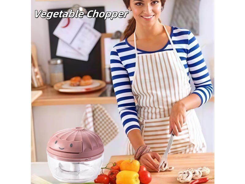  Hachoir manuel, 200 ml, hachoir oignons, mixeur multifonctions, coupe légumes, coupe gingembre manuel, broyage des aliments pour bébé, hachoir à vian  - Conforama D