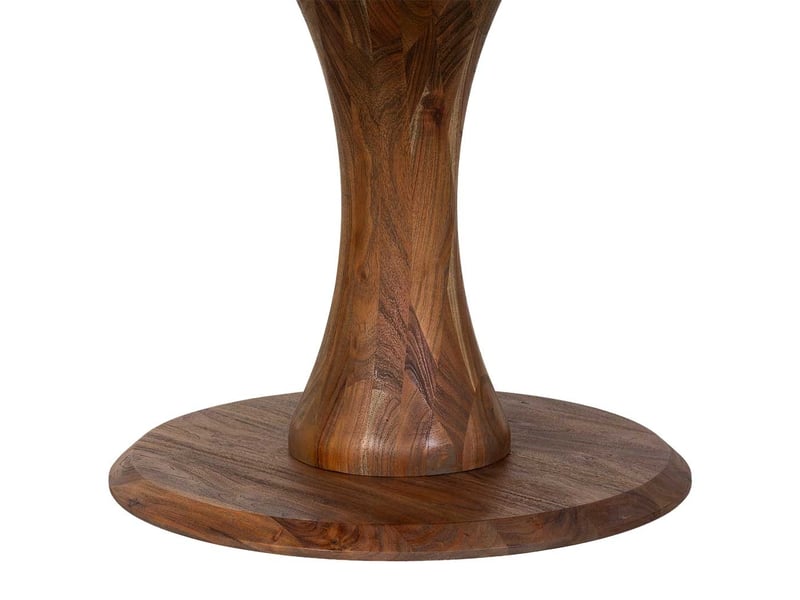  Table de salle à manger en bois marron 150x150x77 cm (hauteur)  - Conforama D