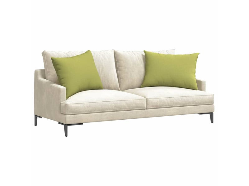 Lot de 2 coussins de canapé, coussins décoratifs tissu vert clair 70 x 50 cm cf58979 - Conforama C