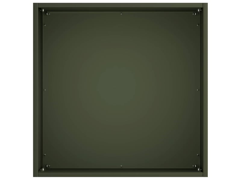  Jardinière - cache-pot de jardin vert olive 35 x 35 x 35 cm  - Conforama D