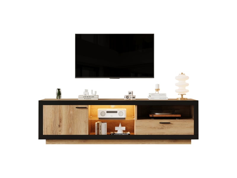  Meuble tv naturel 160cm meuble tv naturel - Conforama A