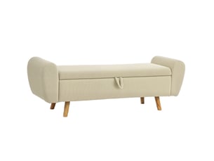 Banc 2 place(s) coloris beige <strong>BEAOK</strong> <strong></strong> - 150 cm