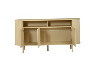 Buffet 3 porte(s)  0 tiroir(s) <strong>KORFEE</strong> <strong></strong> - 160 cm coloris naturel 
