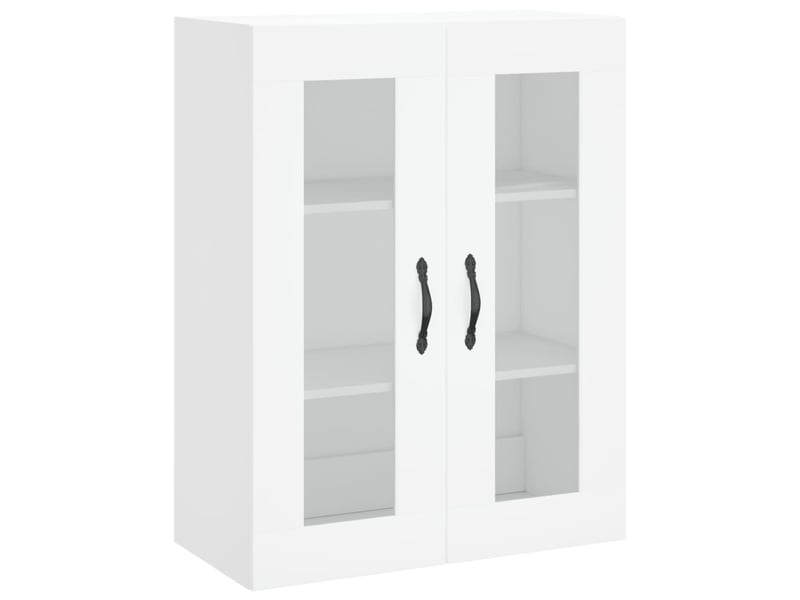  Buffet haut - bahut - meuble de rangement blanc 69,5x34x180 cm bois d'ingénierie  - Conforama E