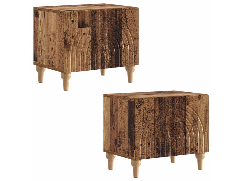  Meuble tv - banc tv - meuble de rangement alkmaar bois ancien bois d'ingénierie  - Conforama D