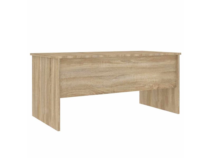  Table basse rectangulaire | table de salon chêne sonoma 102x50,5x46,5 cm bois d'ingénierie  - Conforama E