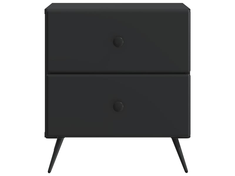 Table de chevet avec tiroir 2 pièces noir 43 x 34,5 x 47,5 cm - Conforama E