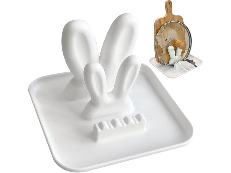  Repose-cuillère avec support de couvercle de casserole, repose-cuillère pour ustensiles de cuisine repose-ustensiles de cuisine  - Conforama A