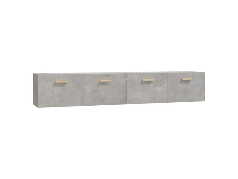  Armoires murales 2 pcs, meuble de rangement salon gris béton 100x36,5x35 cm shl5089  - Conforama A