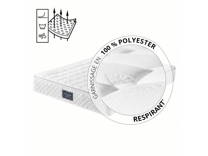  Lit coffre 90 x 200 cm en velours gris clair, tête de lit réglable, matelas inclus  - Conforama E