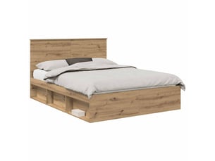 Lit 2 places 150x200 cm coloris marron