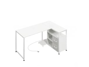Bureau enfant 120 cm coloris blanc