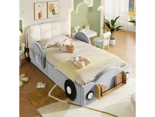 Lit coffre 90x200 cm <strong>HAUSS SPOLE</strong>  <strong></strong> coloris gris