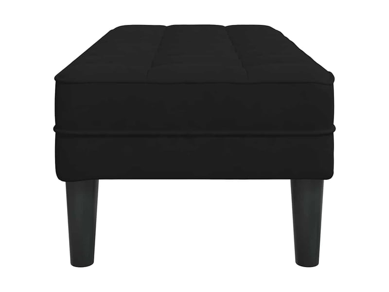  Banc chambre, banc de lit noir 113x57x39 cm velours  - Conforama E