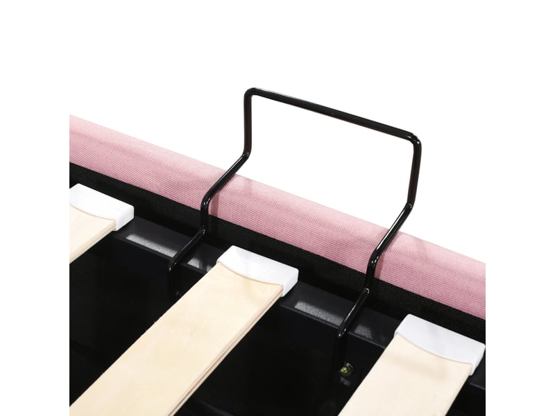  Lit enfant, 90x200 cm - lit gigogne avec tiroirs - rose - bois massif  - Conforama R