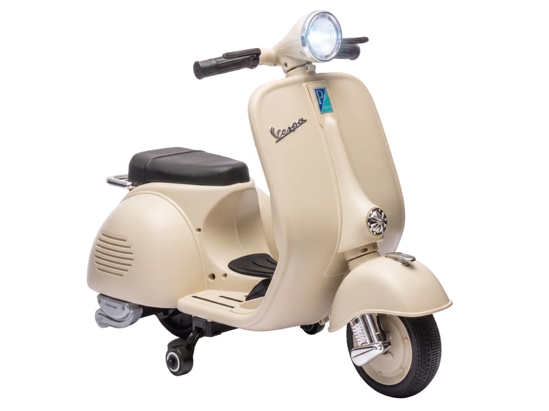 Moto électrique pour enfants vespa 6v, batterie au lithium blanche - Conforama A