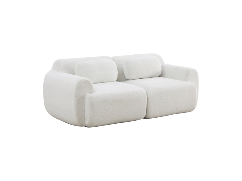 Canapé modulable, canapé de salon, facile à déplacer, format compressé, mousse haute résilience 30d, en tissu chenille  - Conforama B